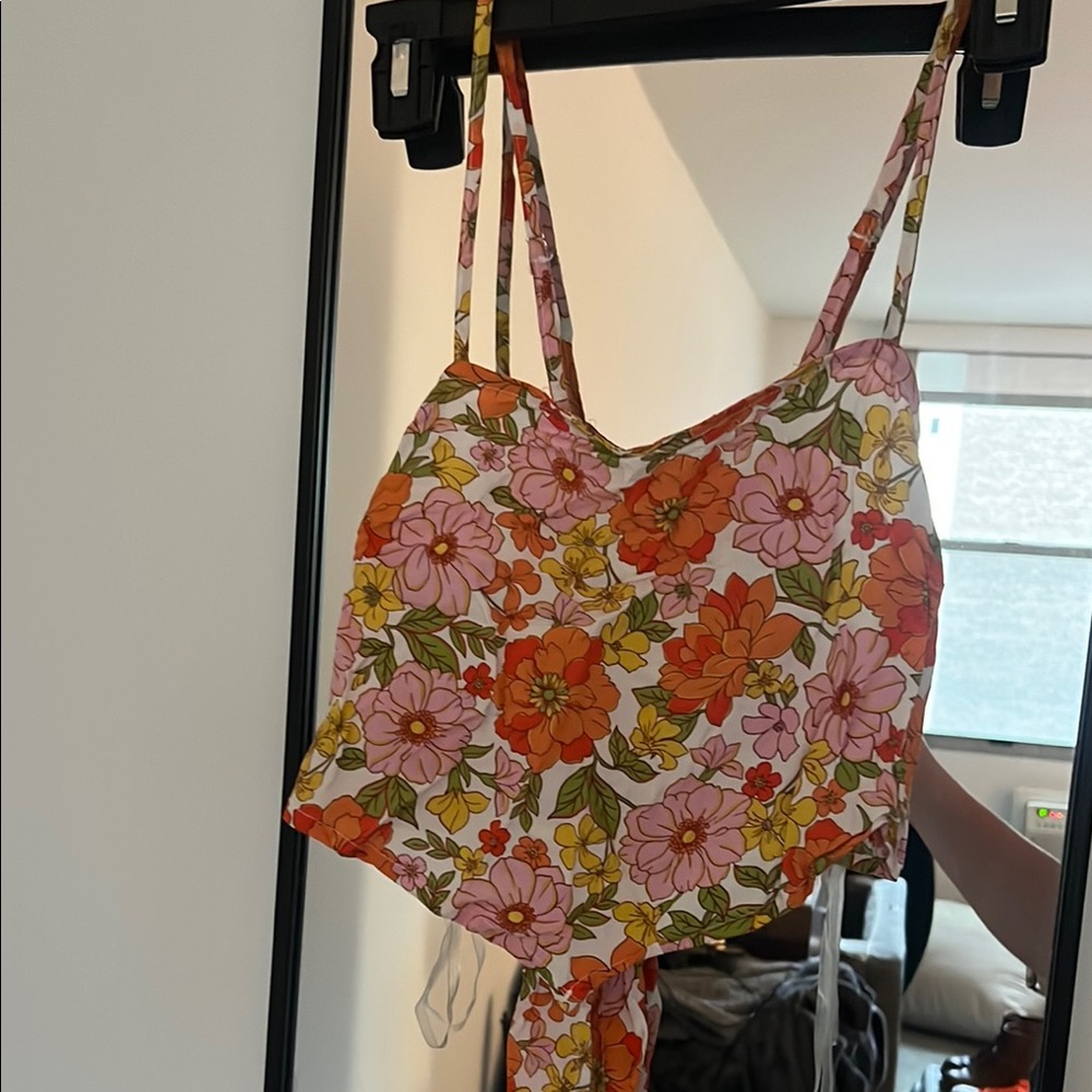 Rue21 Floral Tank Top - Pink, Orange, Yellow